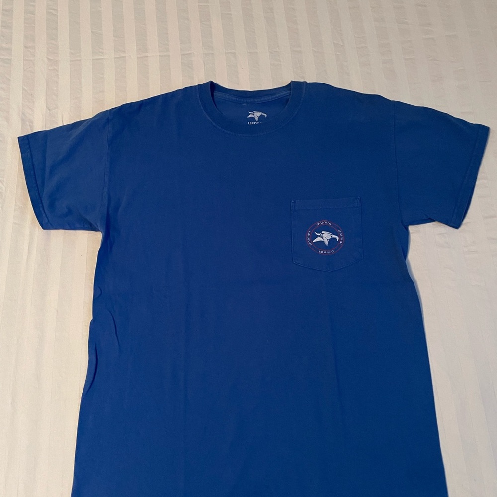 Animal Blue Pocket Tee